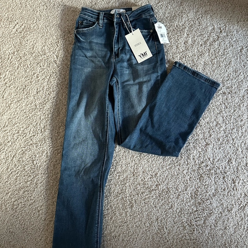 YMI Women’s Classic Straight Blue Jeans